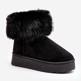 Botas de nieve con plataforma y pelo para mujer Negro Mancy 1 Botas de nieve con plataforma y pelo para mujer Negro Mancy 1