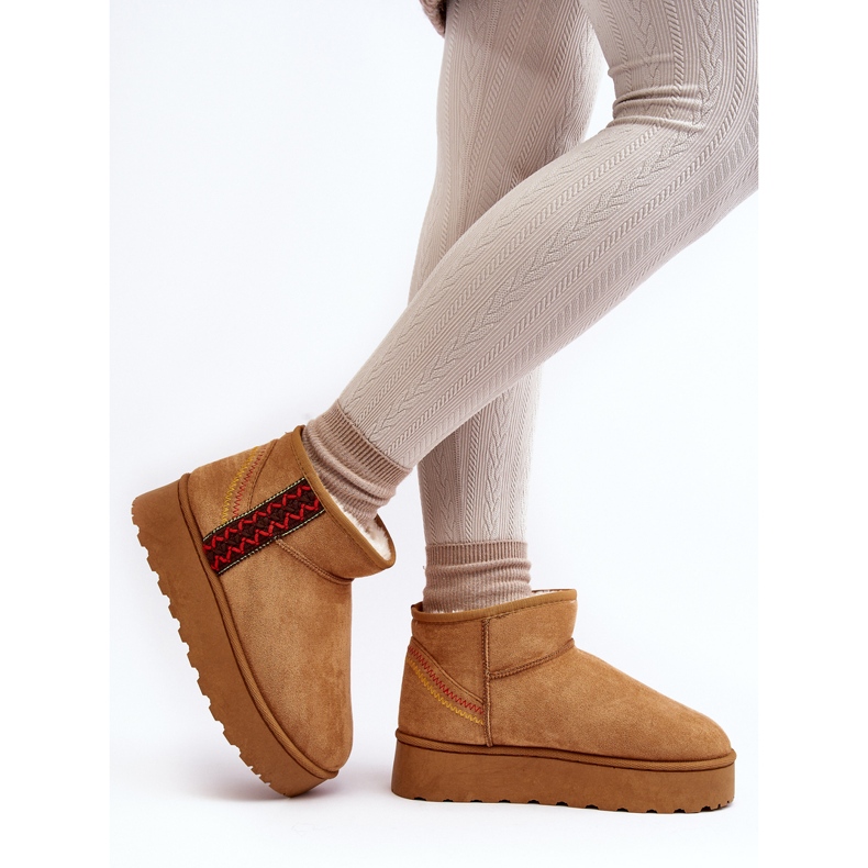 Botas de nieve con plataforma Lomessa camel con aislamiento para mujer marrón 1 Botas de nieve con plataforma Lomessa camel con aislamiento para mujer marrón 1