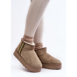 Botas de nieve con plataforma aislante para mujer verde Lomessa 2 Botas de nieve con plataforma aislante para mujer verde Lomessa 2