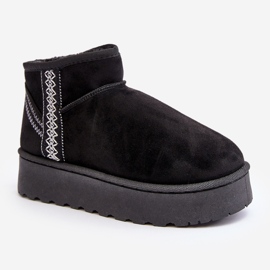Botas de nieve aislantes para mujer con plataforma negro Lomessa 2 Botas de nieve aislantes para mujer con plataforma negro Lomessa 2
