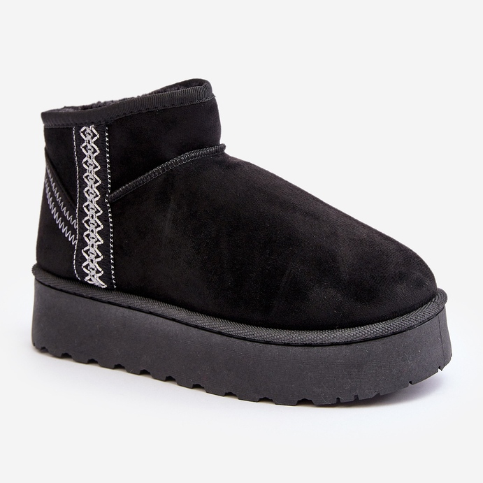 Botas de nieve aislantes para mujer con plataforma negro Lomessa 2 Botas de nieve aislantes para mujer con plataforma negro Lomessa 2