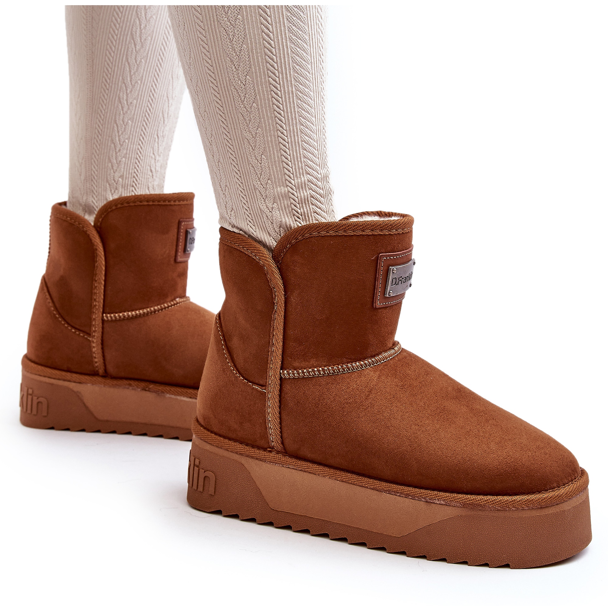 Botas de nieve veganas con plataforma impermeable D.Franklin