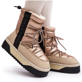 Botas de Nieve Mujer Suela Gruesa Vegana D.Franklin DFSH371006 Beige 9