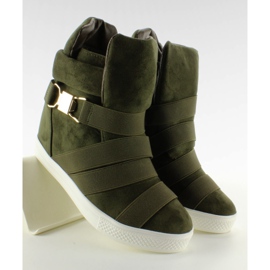 Deportivas con tiras de goma F-215 Verde Oliva 3