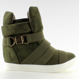 Deportivas con tiras de goma F-215 Verde Oliva 1 Deportivas con tiras de goma F-215 Verde Oliva 1