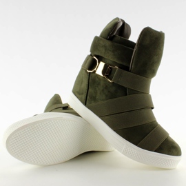 Deportivas con tiras de goma F-215 Verde Oliva 4