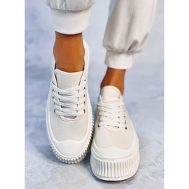 Pratt Zapatillas plataforma beige 2