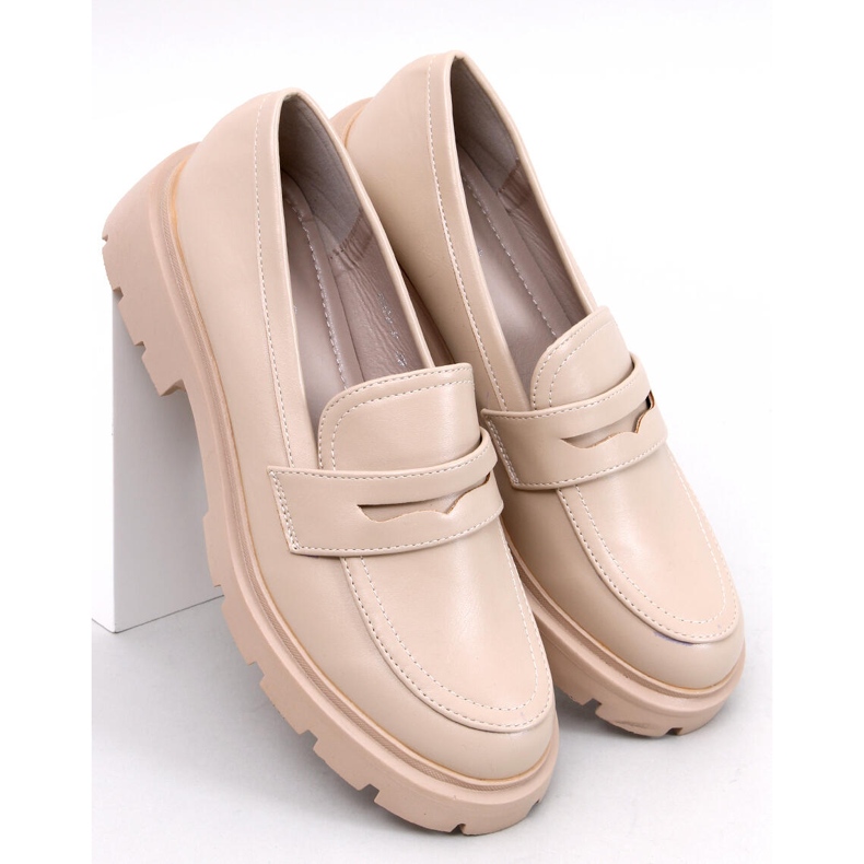Andral Mocasín plataforma beige 1