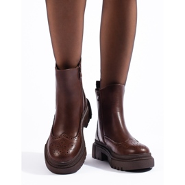 Botas Chelsea Shelovet caladas marrones marrón 4