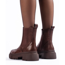 Botas Chelsea Shelovet caladas marrones marrón 2