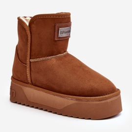 Botas de nieve veganas con plataforma impermeable D.Franklin DFSH371004 Marrón 3
