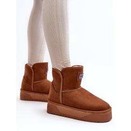 Botas de nieve veganas con plataforma impermeable D.Franklin DFSH371004 Marrón 7