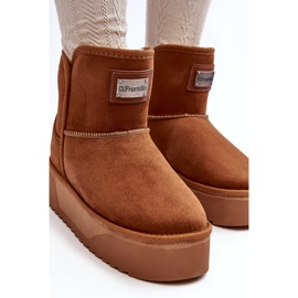 Botas de nieve veganas con plataforma impermeable D.Franklin DFSH371004 Marrón 9