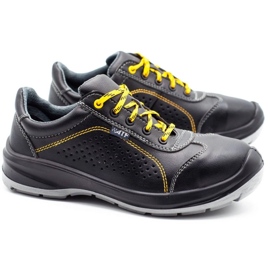 ŁUKPOL Zapatos de trabajo para hombre Techwork 1128P, negro 2
