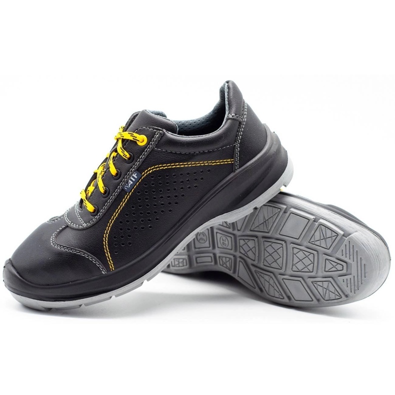 ŁUKPOL Zapatos de trabajo para hombre Techwork 1128P, negro 3