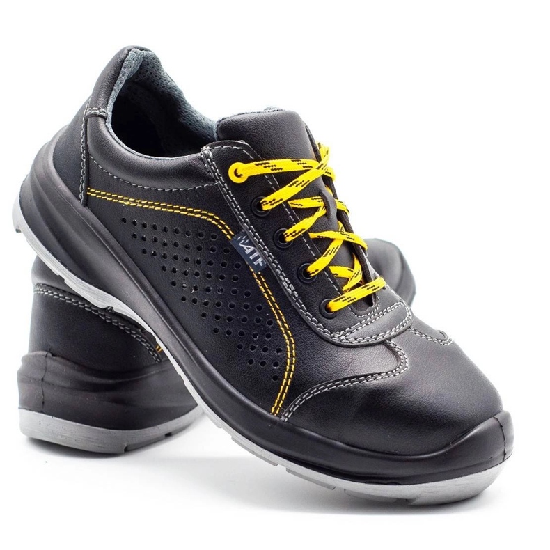 ŁUKPOL Zapatos de trabajo para hombre Techwork 1128P, negro 4