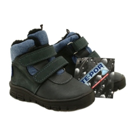 Botas con membrana de velcro TE-POR Mazurek 1360 azul marino 6
