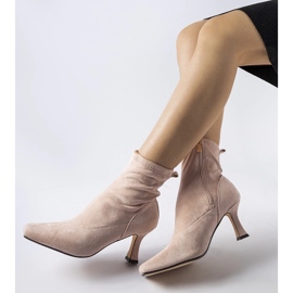 Botines tacón bajo Lucerna rosa rosado 1