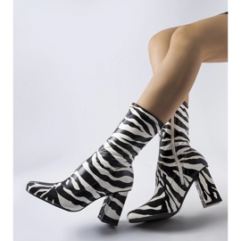 Botines imitación cebra Upland negro 3