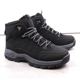 Botas altas de invierno con aislamiento para hombre, negras negro 1