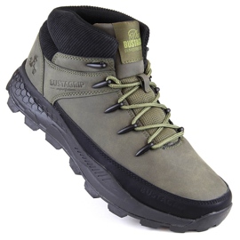 Bustagrip Zapatos trekking altos de piel para hombre, verde 1 Bustagrip Zapatos trekking altos de piel para hombre, verde 1