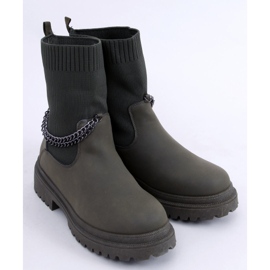 Botas con una parte superior flexible Jesse Blackish Green verde 2 Botas con una parte superior flexible Jesse Blackish Green verde 2