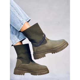 Botas con una parte superior flexible Jesse Blackish Green verde 3