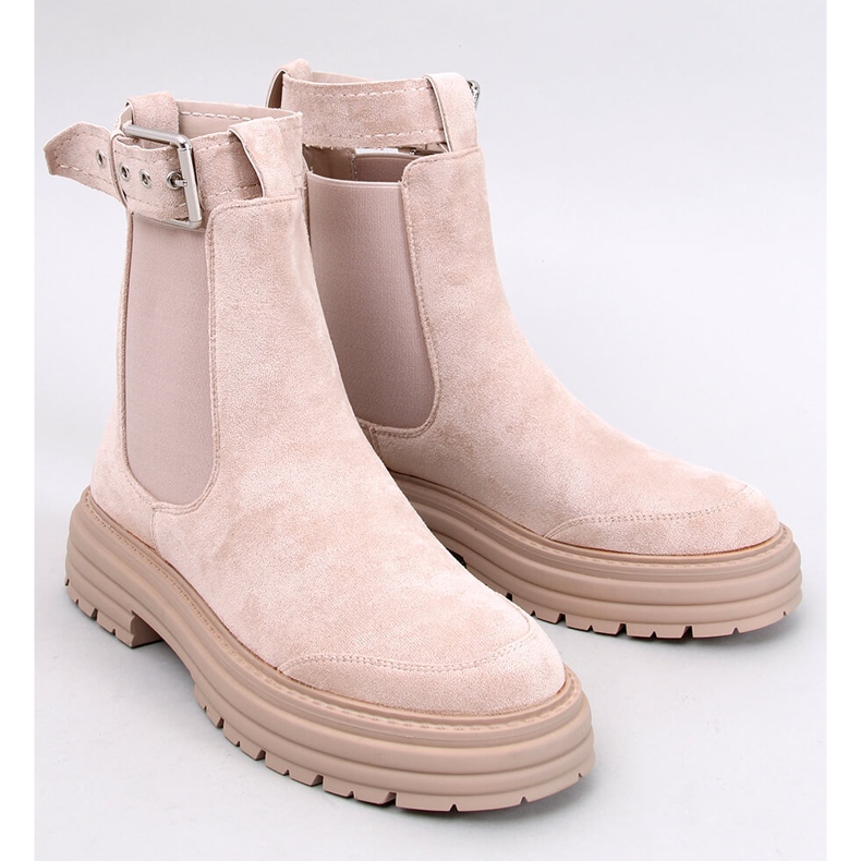 Botas Chelsea de mujer Carls Beige 1 Botas Chelsea de mujer Carls Beige 1
