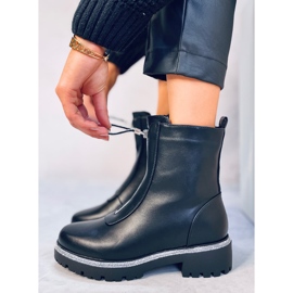 Botines Teah Black con circonitas negro 5