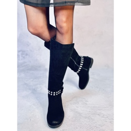 Brews Botas de ante mujer negras negro 2