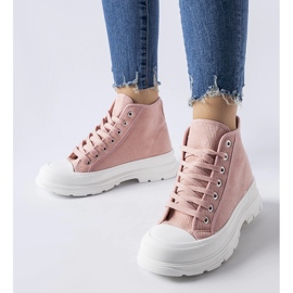 Zapatillas altas Villaggio rosa rosado 1