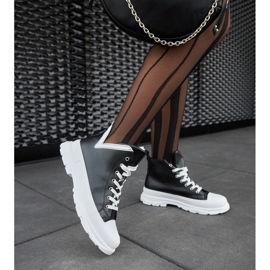 Zapatillas negras con plataforma alta de Jose negro 2