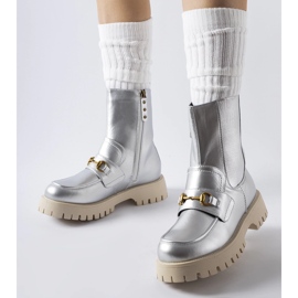 Botines Overlook con aislamiento plateado plata 1