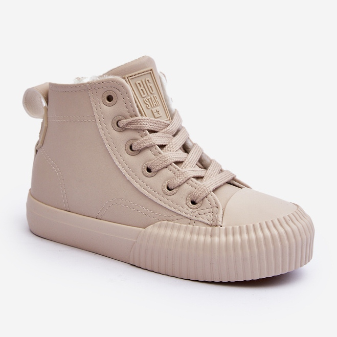 Zapatillas Infantiles Aislantes con Cremallera Big Star MM374012 Beige Claro 1