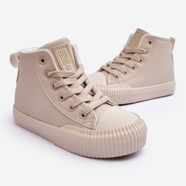 Zapatillas Infantiles Aislantes con Cremallera Big Star MM374012 Beige Claro 6