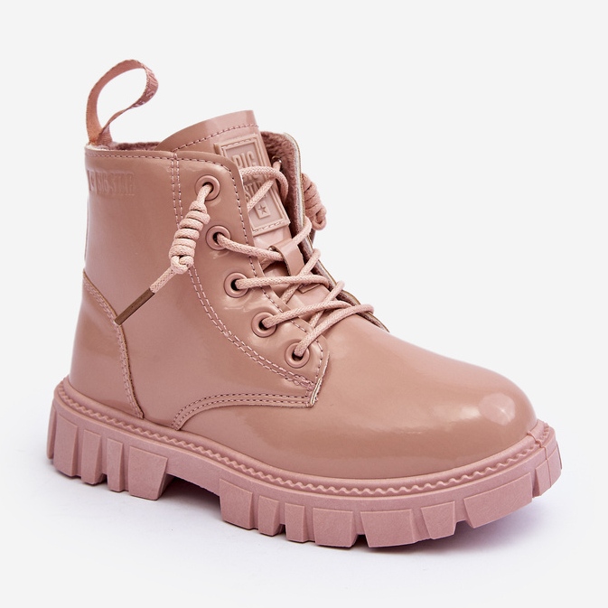 Botas Infantiles Charol Aislante Big Star MM374144 Rosa 1