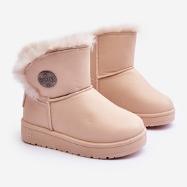 Botas de Nieve Infantil Aislante con Pelo Beige Big Star MM374084 2