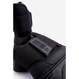Botas de nieve para niños con aislamiento de velcro negro Big Star MM374122 6