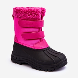 Botas de Nieve Infantiles Velcro Big Star Fucsia MM374112 rosado 1