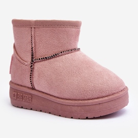Botas de Nieve Infantiles Aislantes con Cremallera Rosa Big Star MM374101 rosado 3