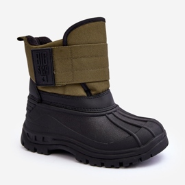 Botas de nieve para niños con aislamiento de velcro Kaki Big Star MM374123 verde 6