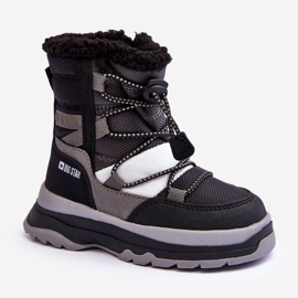 Botas De Nieve Infantiles Aislantes Y Con Cremallera Negro Big Star MM374193 1