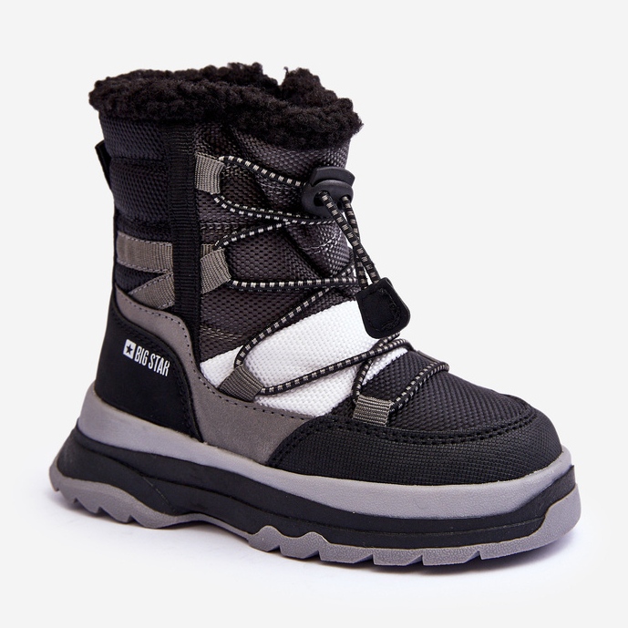 Botas De Nieve Infantiles Aislantes Y Con Cremallera Negro Big Star MM374193 1