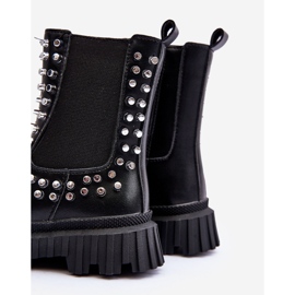 Botas Chelsea para niña decoradas con pedrería, negro Adelie 8
