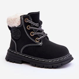Botas Trapper Infantiles con Cremallera y Piel de Oveja, Negra Marialee negro 12