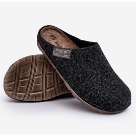 Estar por casa Hombre Inblu Pantuflas CR000015 Gris Oscuro 4