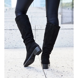 Botas Angelico eco-ante arrugadas negras negro 3