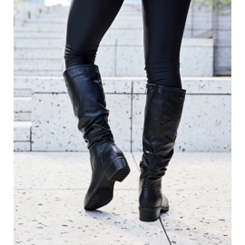 Botas Angelico arrugadas negras negro 3