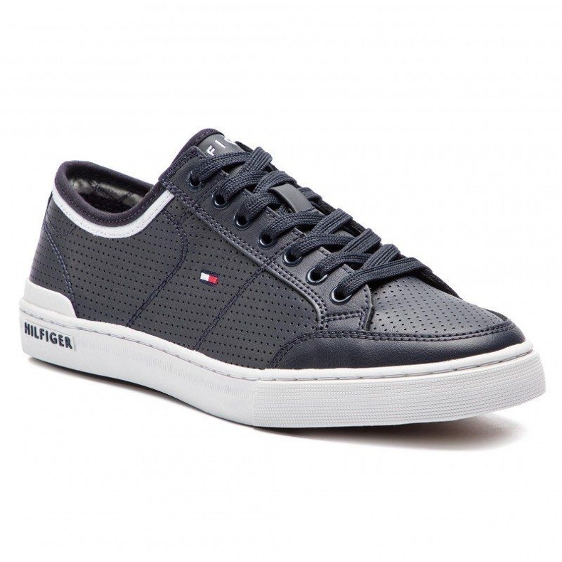 Tommy Hilfiger Core Corporate Leather Sneaker M Zapatos FM0FM00552-403 azul 1