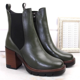 Botas Chelsea de mujer, aislantes, verdes, Potocki SZ12175 2